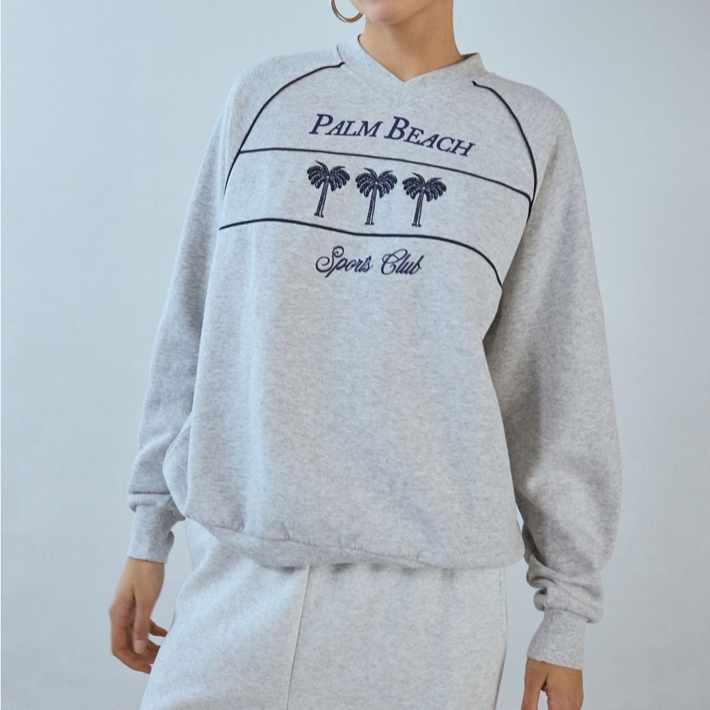 Urban Outfitters Gray Palm Beach Sports Club Women's Sweater